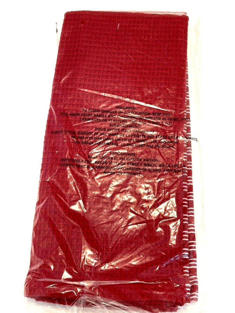 Christmas Holiday Gnome For The Holidays Red Kitchen Dish Tea Towels 2 Pack NWT - Picture 5 of 9
